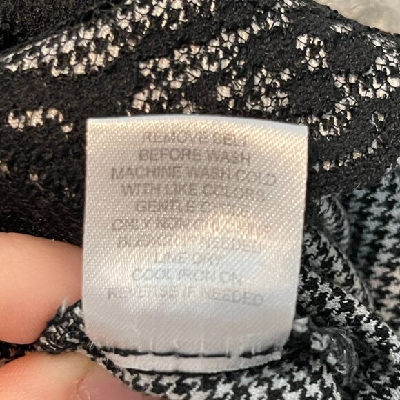 Y2K Charlotte Russe Women Dark Goth Coquette Micro Houndstooth Pencil Skirt 8 - Picture 13 of 13